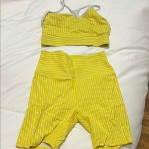 Solid & Striped Sport Yellow Striped Set